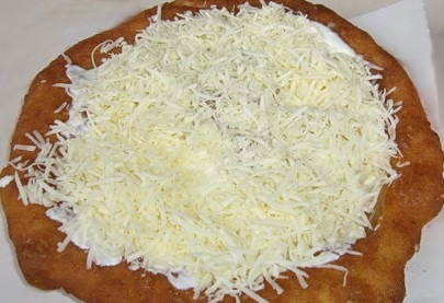 egyszerű lángos