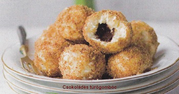csokoládés túrógombóc